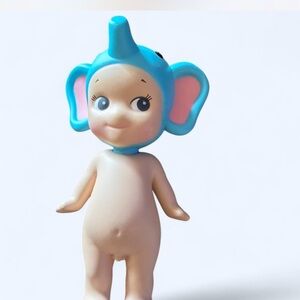 Blue Elephant Hat Kids Toy Figure